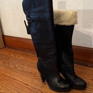 Women’s Aldo black knee high boots